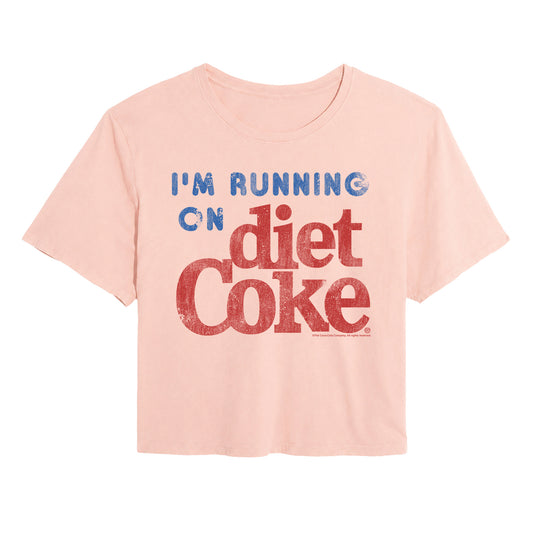 Coca-Cola - Diet And Shampoo - Juniors Cropped Graphic T-Shirt
