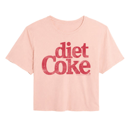 Coca-Cola - Diet Logo - Juniors Cropped Graphic T-Shirt