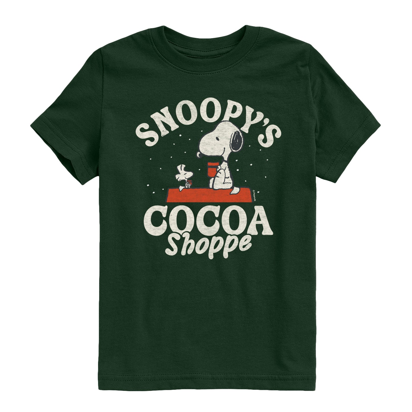 Peanuts - Snoopys Cocoa Shoppe - Youth Short Sleeve Graphic T-Shirt