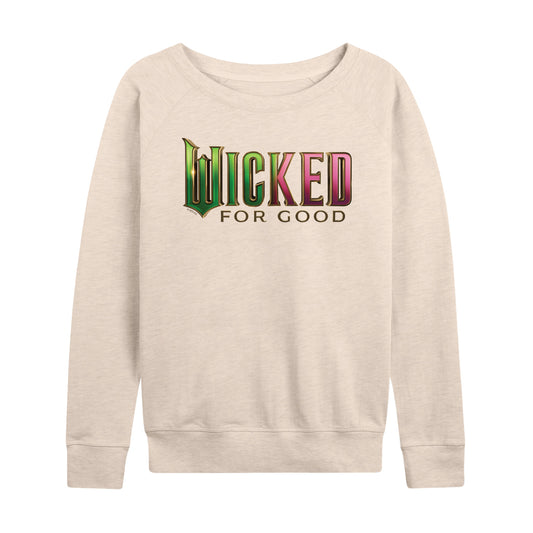 Wicked: Part 2 -  For Good Logo - Women's French Terry Long Sleeve Pullover