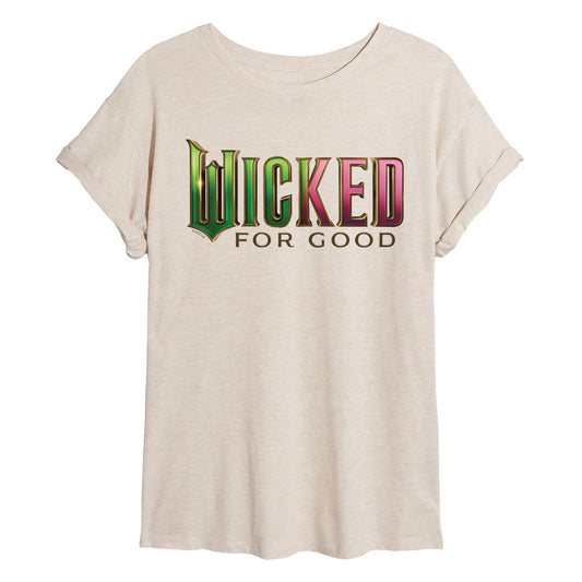 Wicked: Part 2 -  For Good Logo - Women's Oversized Graphic T-Shirt