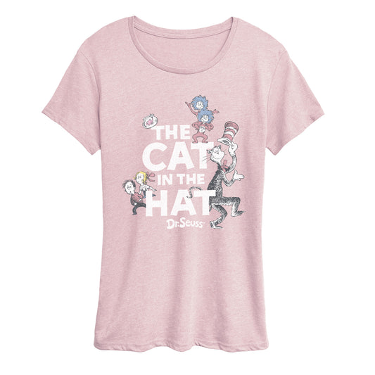 Dr. Seuss - Cat In Hat Tonal - Women's Short Sleeve Graphic T-Shirt