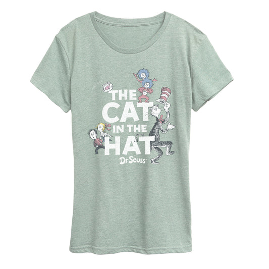 The Cat in the Hat - Cat & Friends Tonal - Women's Short Sleeve Graphic T-Shirt