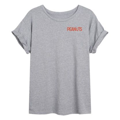 Peanuts - Not All Sunshine - Juniors Oversized Graphic T-Shirt