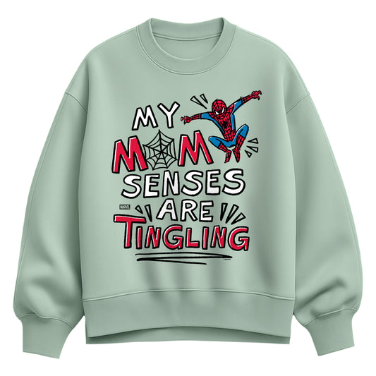 Spider-Man - Mom Senses Tingling Oversized - Women's Oversized Fleece Crew Sweatshirt