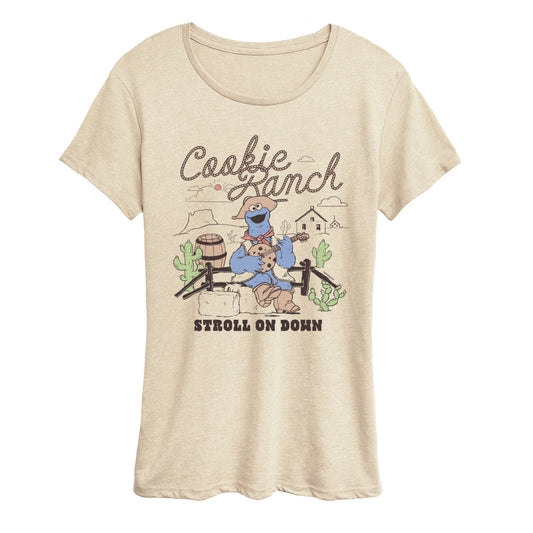 Sesame Street - Cookie Ranch - Women's Short Sleeve Graphic T-Shirt