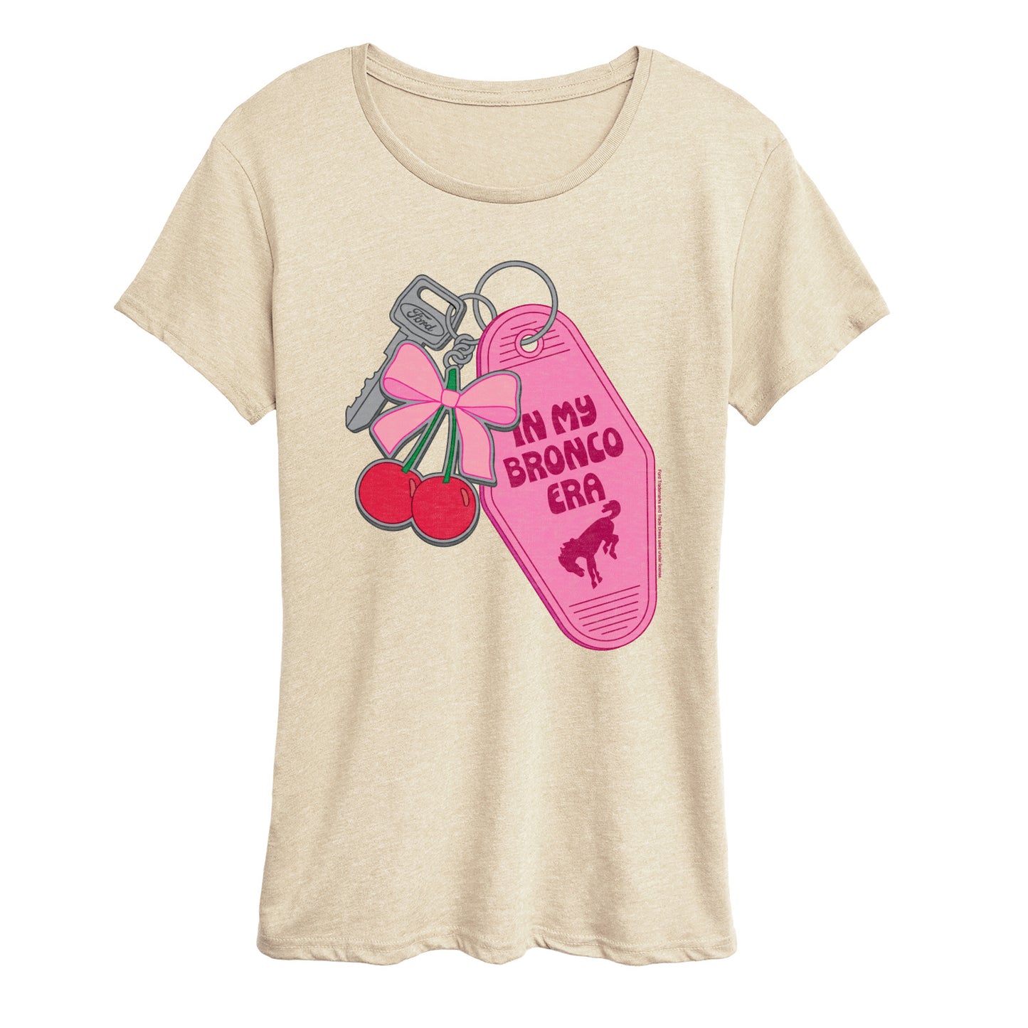 Ford - In My Bronco Era Keychains - Women's Short Sleeve Graphic T-Shirt