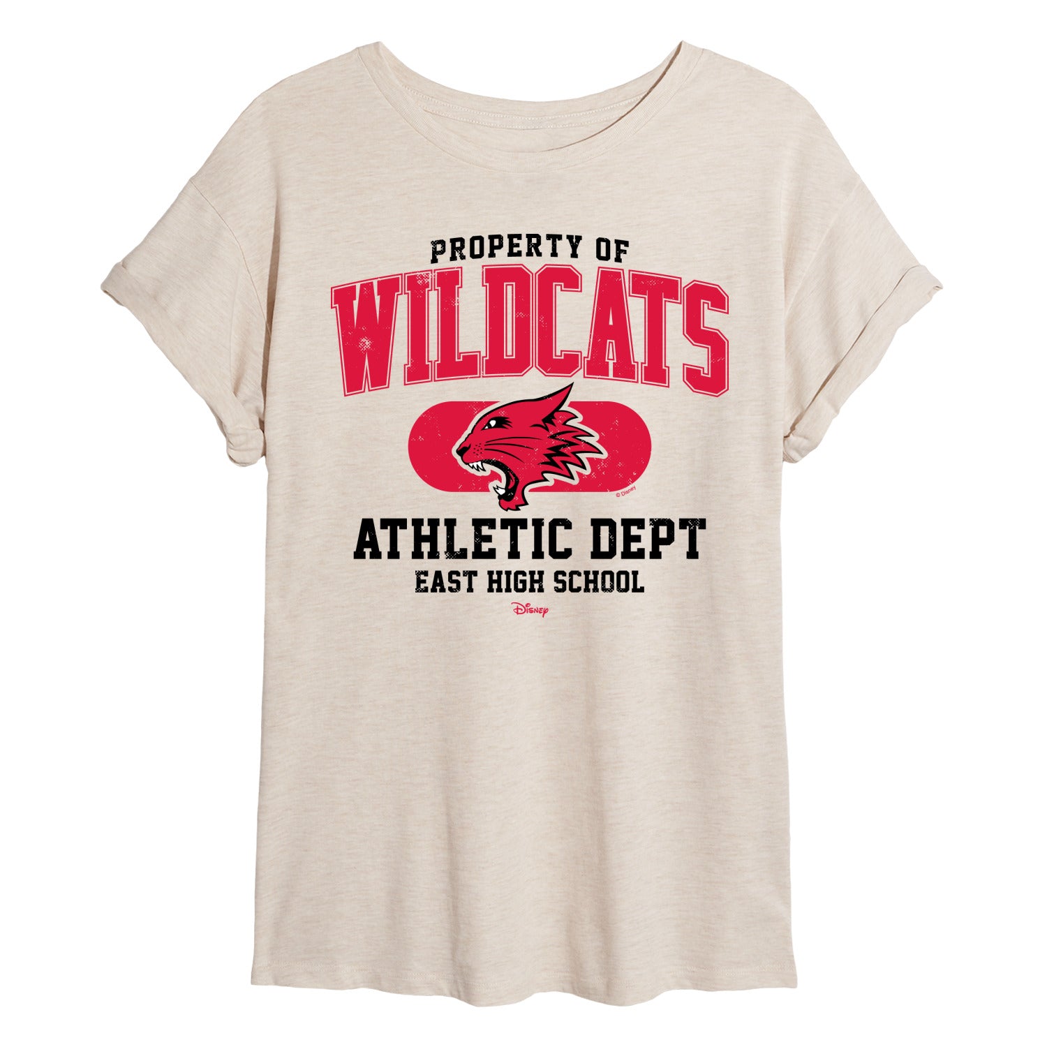 Women's - High School Musical - Property Of Wildcats Oversized Graphic  T-Shirt – Zulily, image size:1500x1500