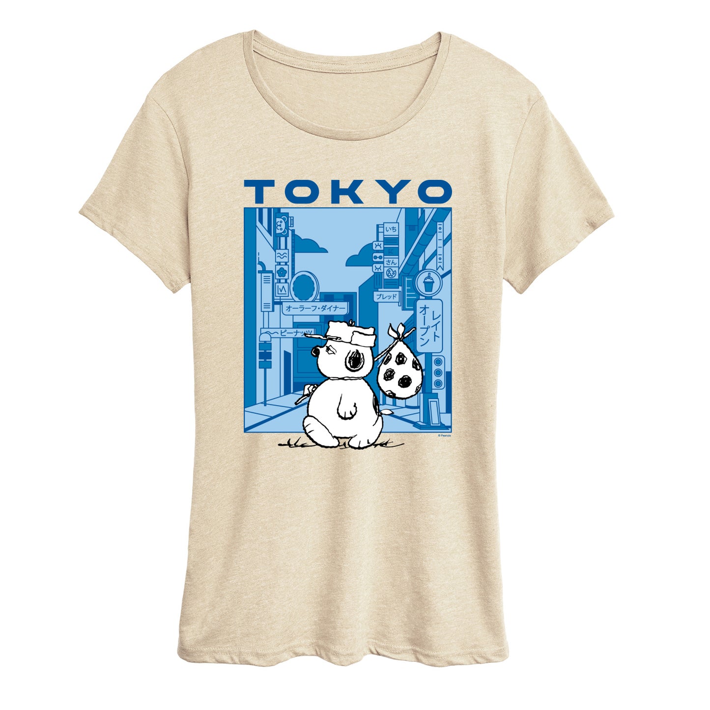 Peanuts - Olaf Tokyo Street - Women's Short Sleeve Graphic T-Shirt