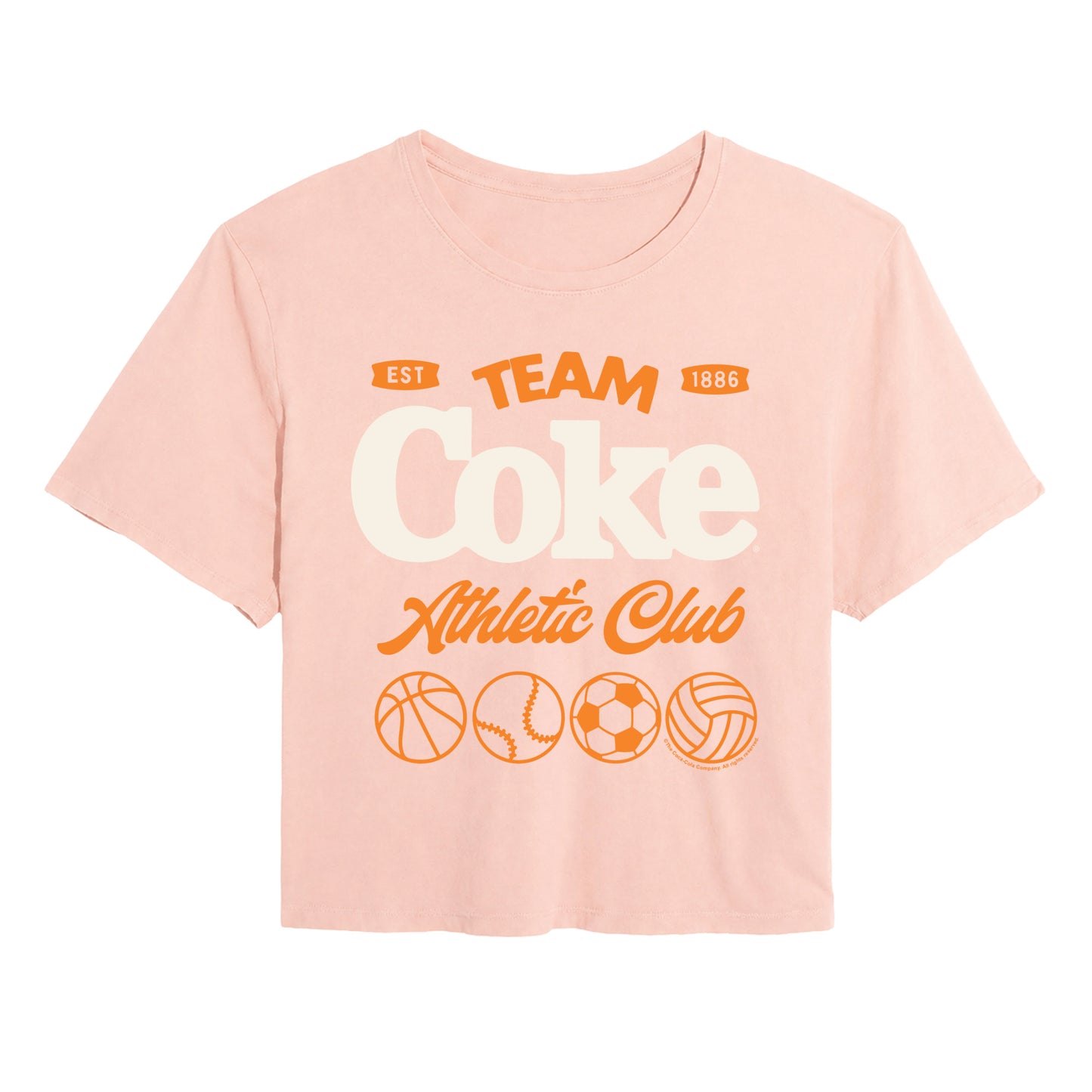 Coca-Cola - Sport Club - Juniors Cropped Graphic T-Shirt