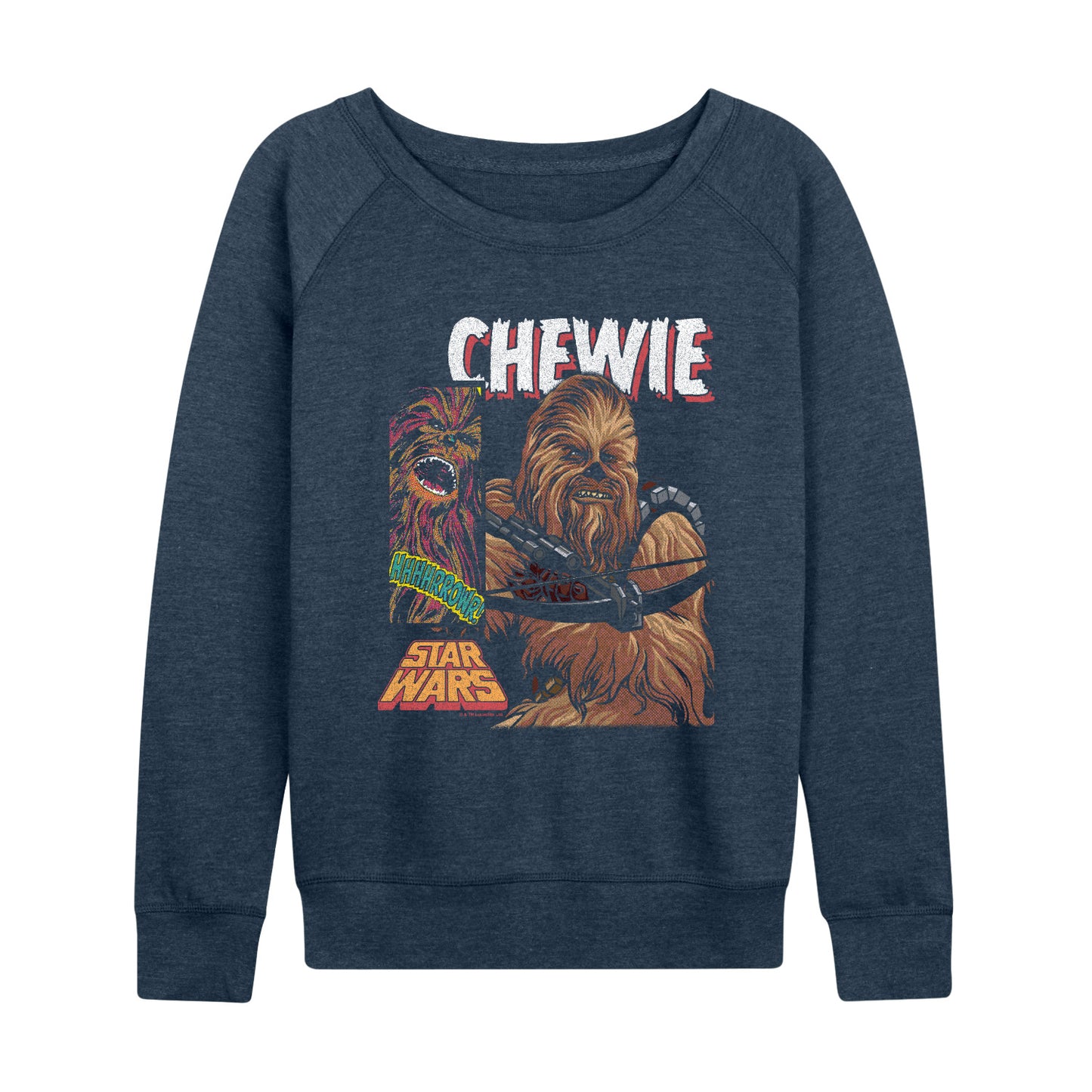 Star Wars - Chewie Boxes - Women's French Terry Long Sleeve Pullover