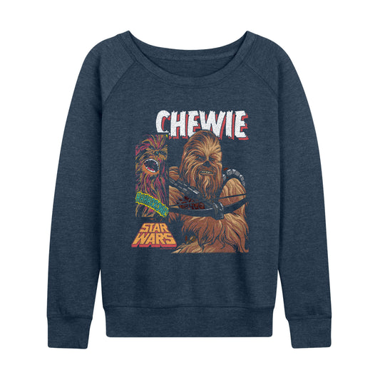 Star Wars - Chewie Boxes - Women's French Terry Long Sleeve Pullover