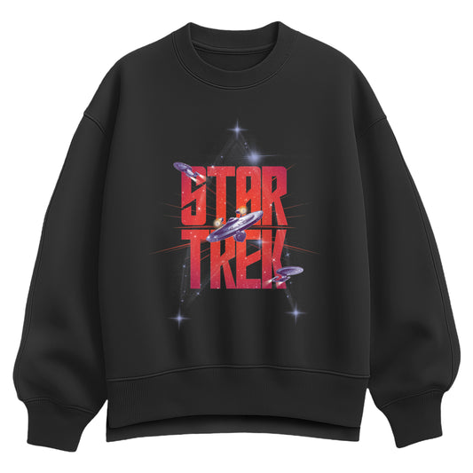 Star Trek - 60th Anniversary Logo - Women's Oversized Fleece Crew Sweatshirt