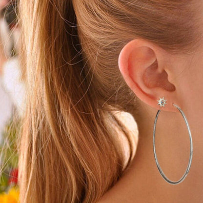 Mint & Lily Endless Hoop Earrings