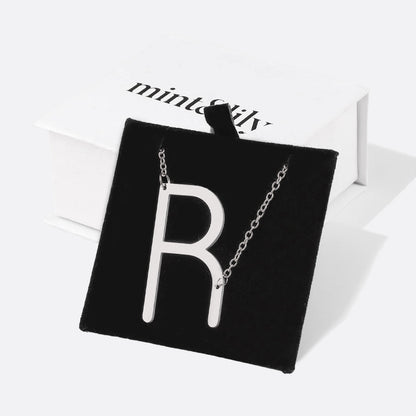 Mint & Lily Statement Initial Necklace