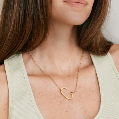 Mint & Lily Statement Initial Necklace