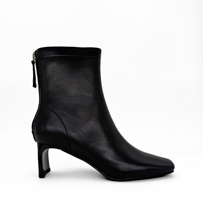 Harlow Leather Bootie - Black