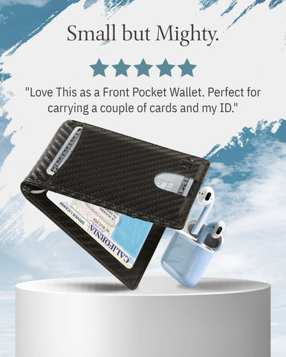 Money Clip Bifold Wallet W/ Pull Strap