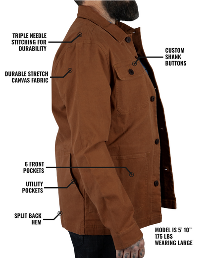 Heston Chore Coat - Black