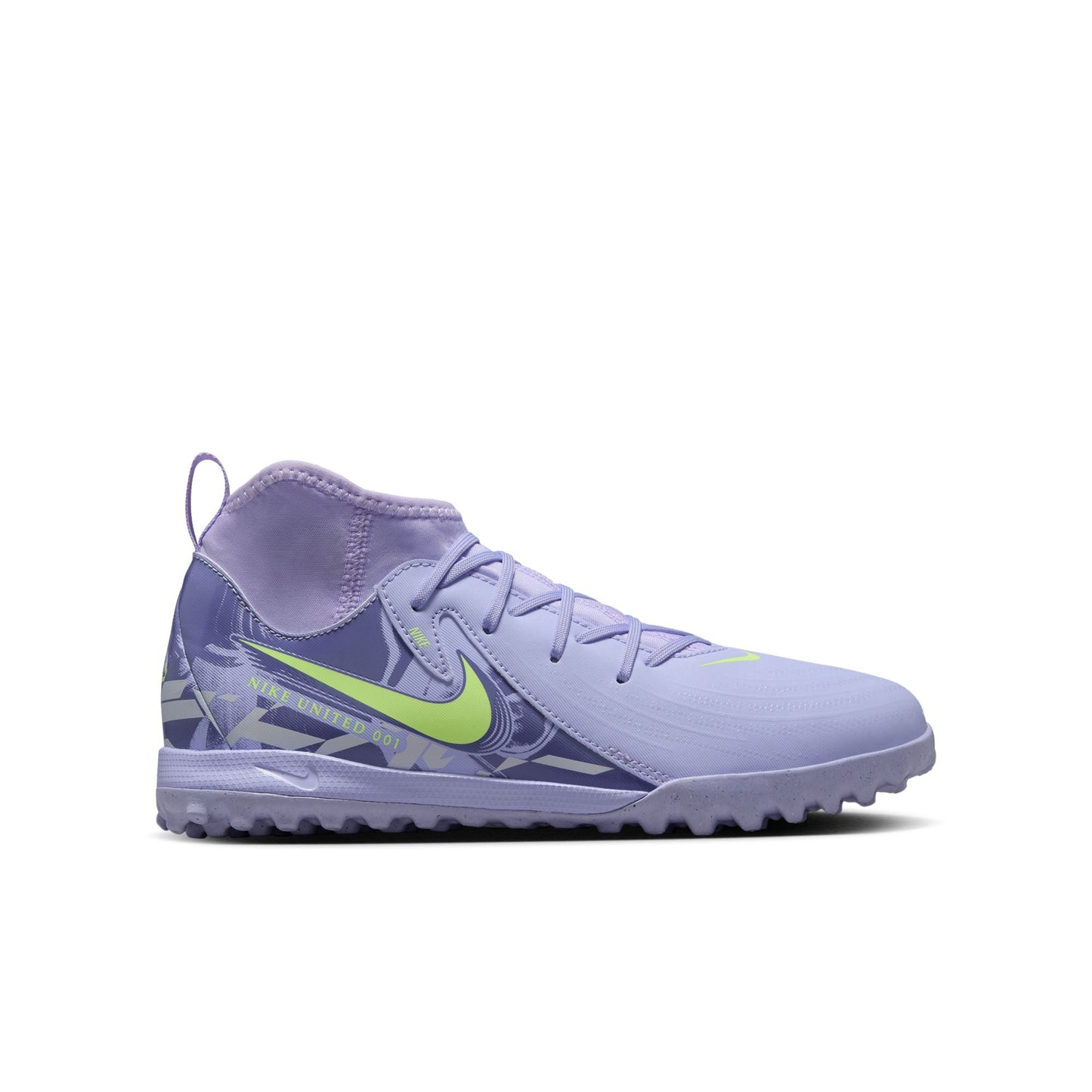 [hf1581-500] Grade School Nike Phantom Luna 2 Academy Tf 'purple Agate Barely Volt'