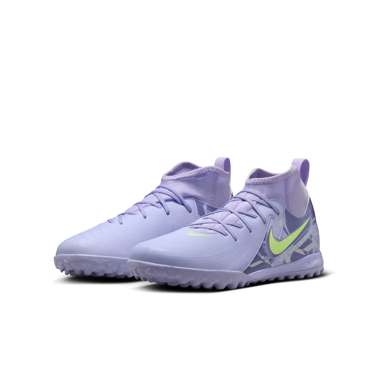 [hf1581-500] Grade School Nike Phantom Luna 2 Academy Tf 'purple Agate Barely Volt'