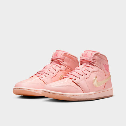 [hf3173-600] Womens Air Jordan Retro 1 Mid 'patent Valentine's Day (w)'