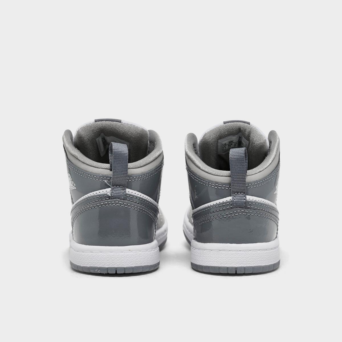 [hf3195-100] Toddlers Air Jordan Retro 1 Mid Se 'white Cool Grey'