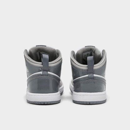 [hf3195-100] Toddlers Air Jordan Retro 1 Mid Se 'white Cool Grey'