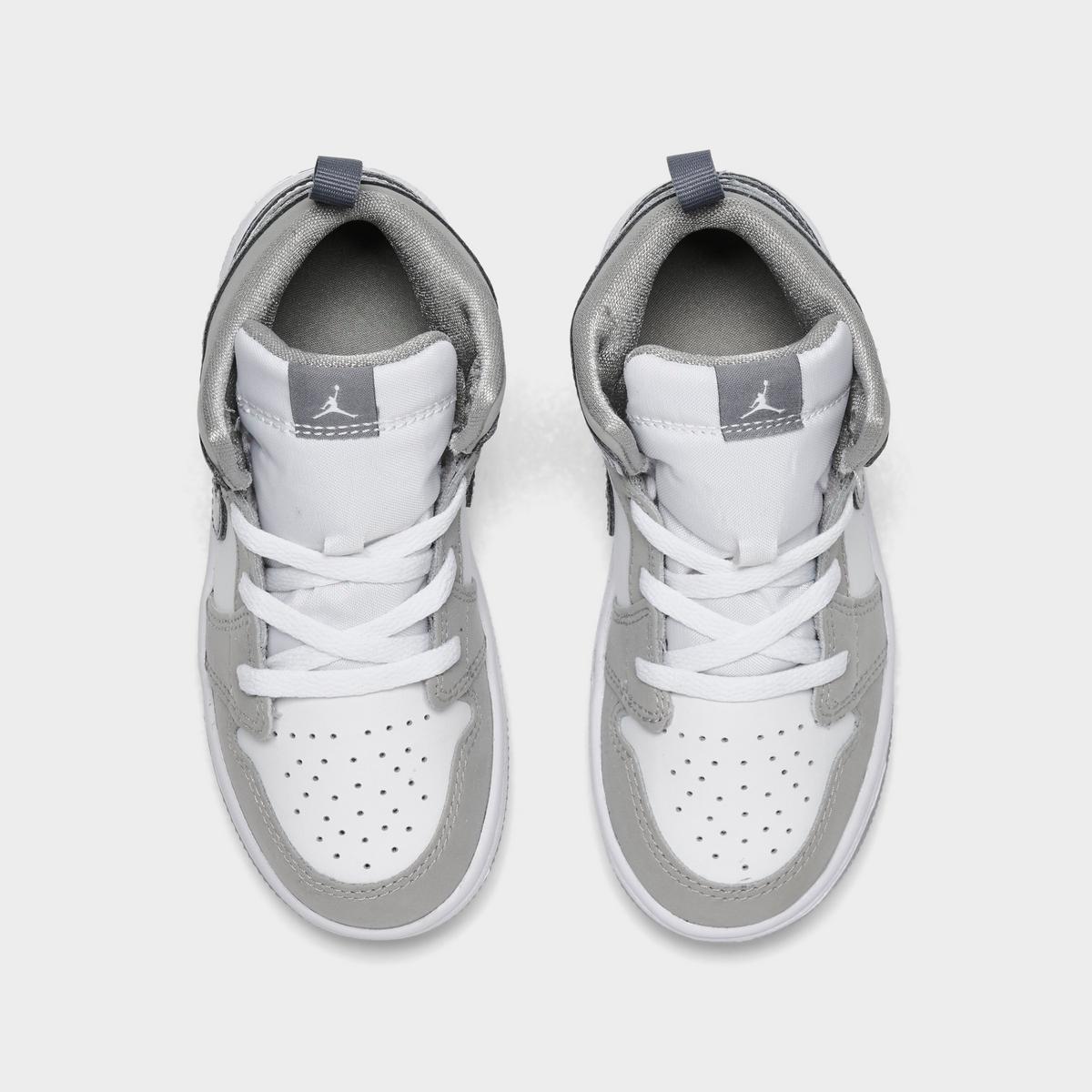 [hf3195-100] Toddlers Air Jordan Retro 1 Mid Se 'white Cool Grey'