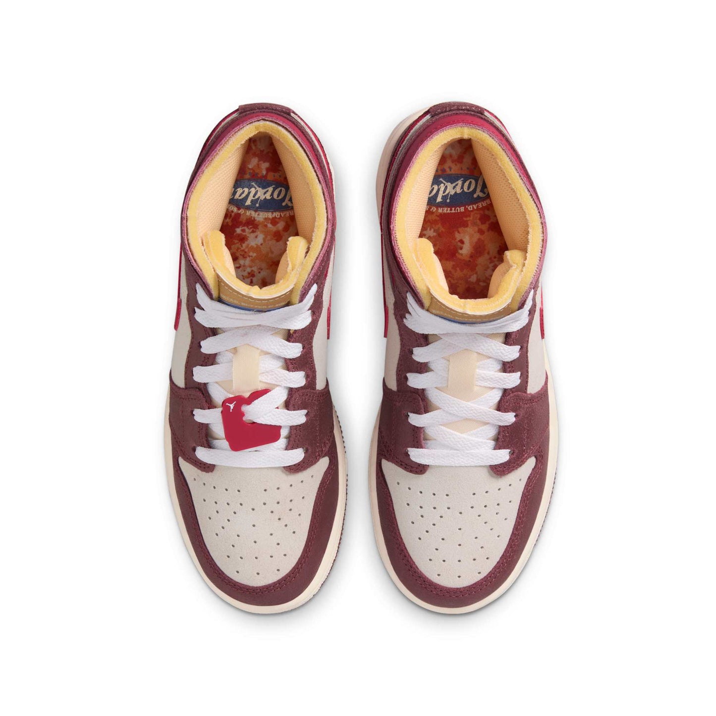 Grade School Air Jordan Retro 1 Mid Se 'Bread, Butter & Sole'