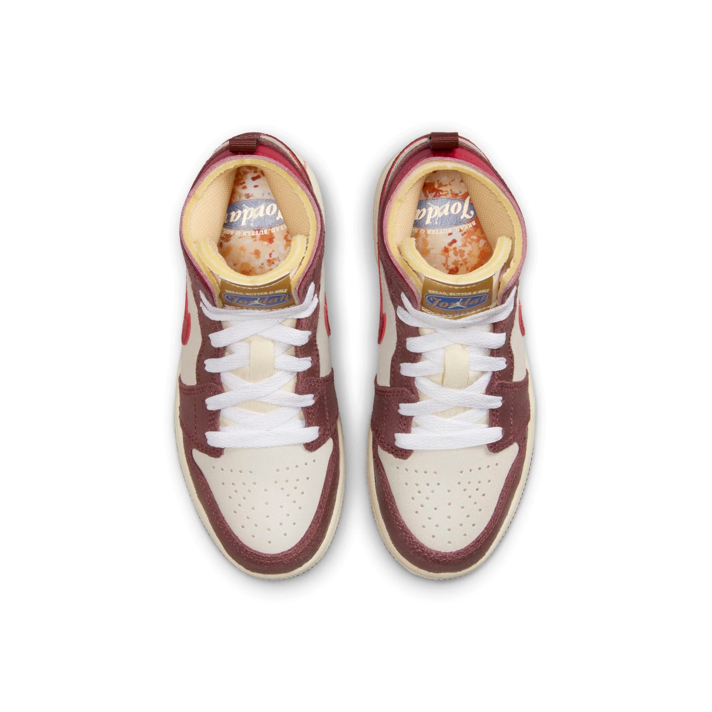 Preschool Air Jordan Retro 1 Mid Se 'Bread Butter & Sole'
