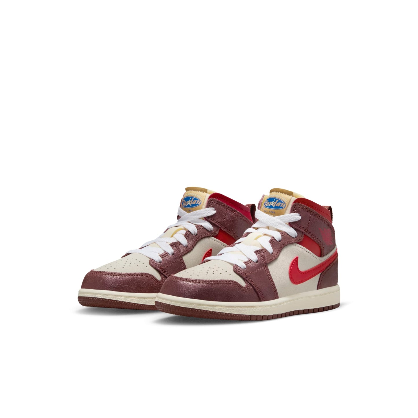 Preschool Air Jordan Retro 1 Mid Se 'Bread Butter & Sole'