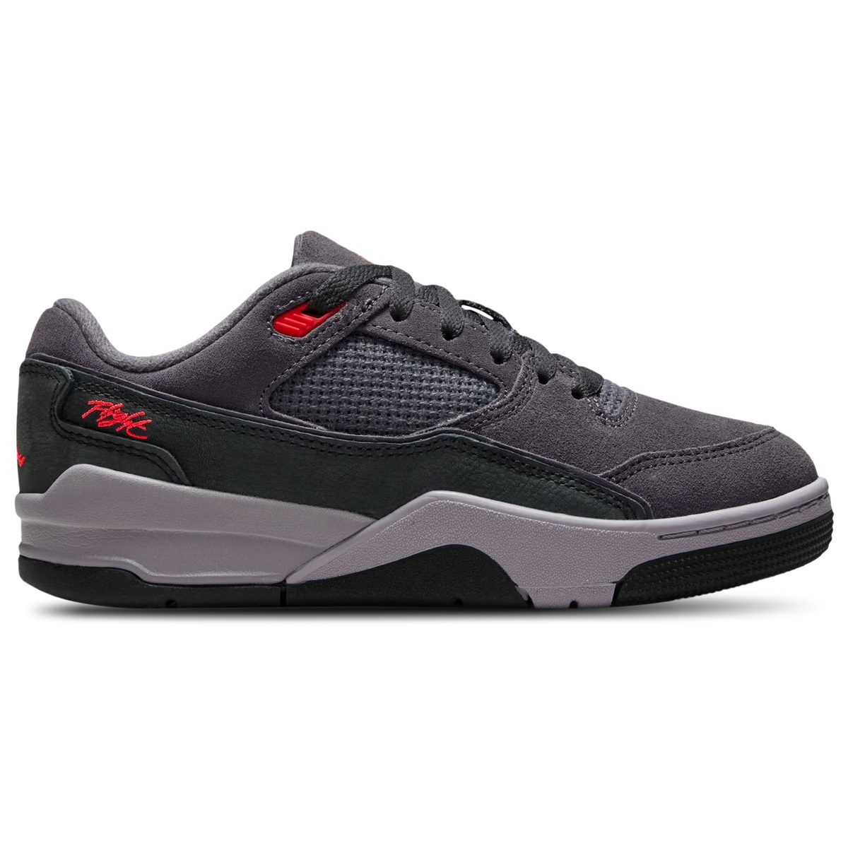 Air Jordan Grade School Flight Court - Dark Grey/Black/Cement Grey/Infrared 23