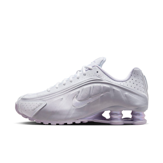Nike Women's Shox R4 'White Metallic Platinum Barely Grape W' Shoes