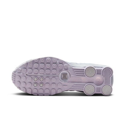 Nike Women's Shox R4 'White Metallic Platinum Barely Grape W' Shoes
