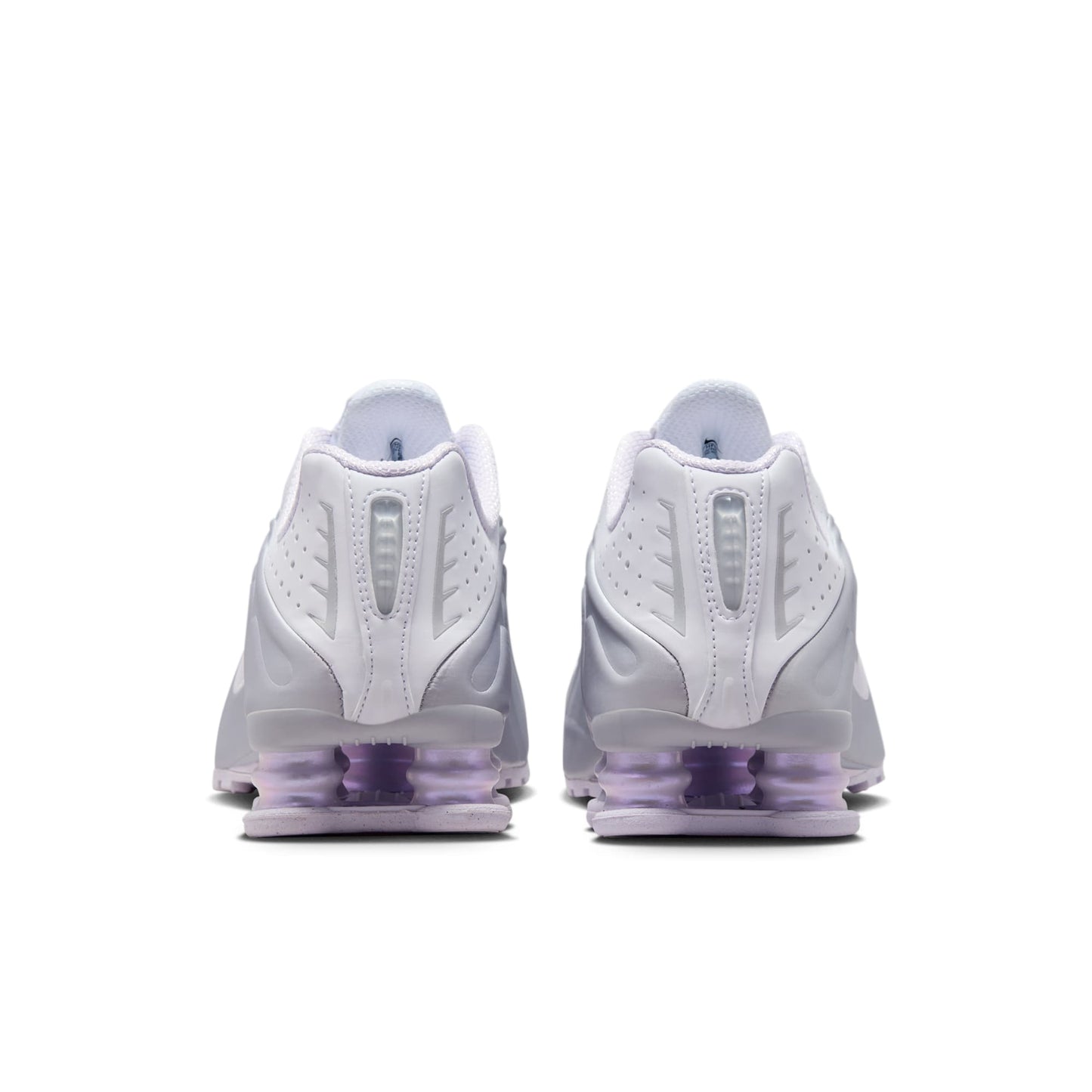 Nike Women's Shox R4 'White Metallic Platinum Barely Grape W' Shoes