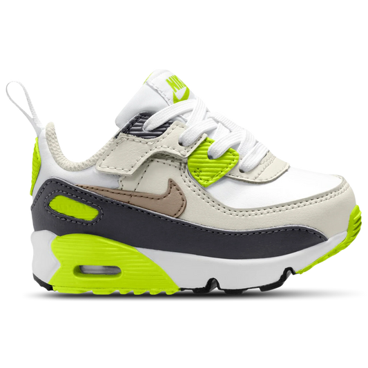 Nike Toddlers Air Max 90 EasyOn - White/Cyber/Dark Smoke Grey/Khaki