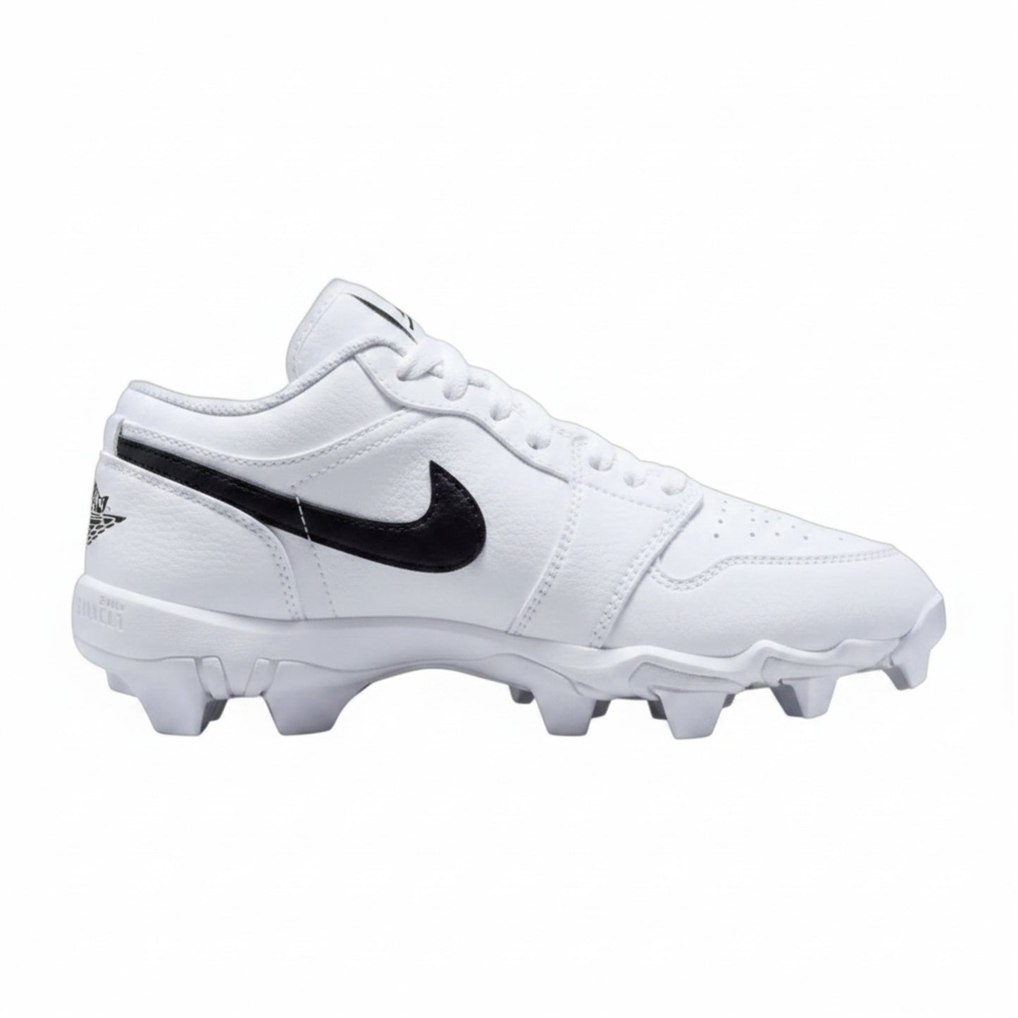 Air Jordan Retro 1 Low Cleat - White/Black