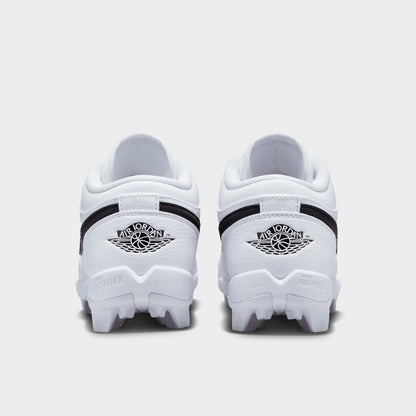 [hf6885-100] Grade School Air Jordan Retro 1 Low Cleat 'white Black'