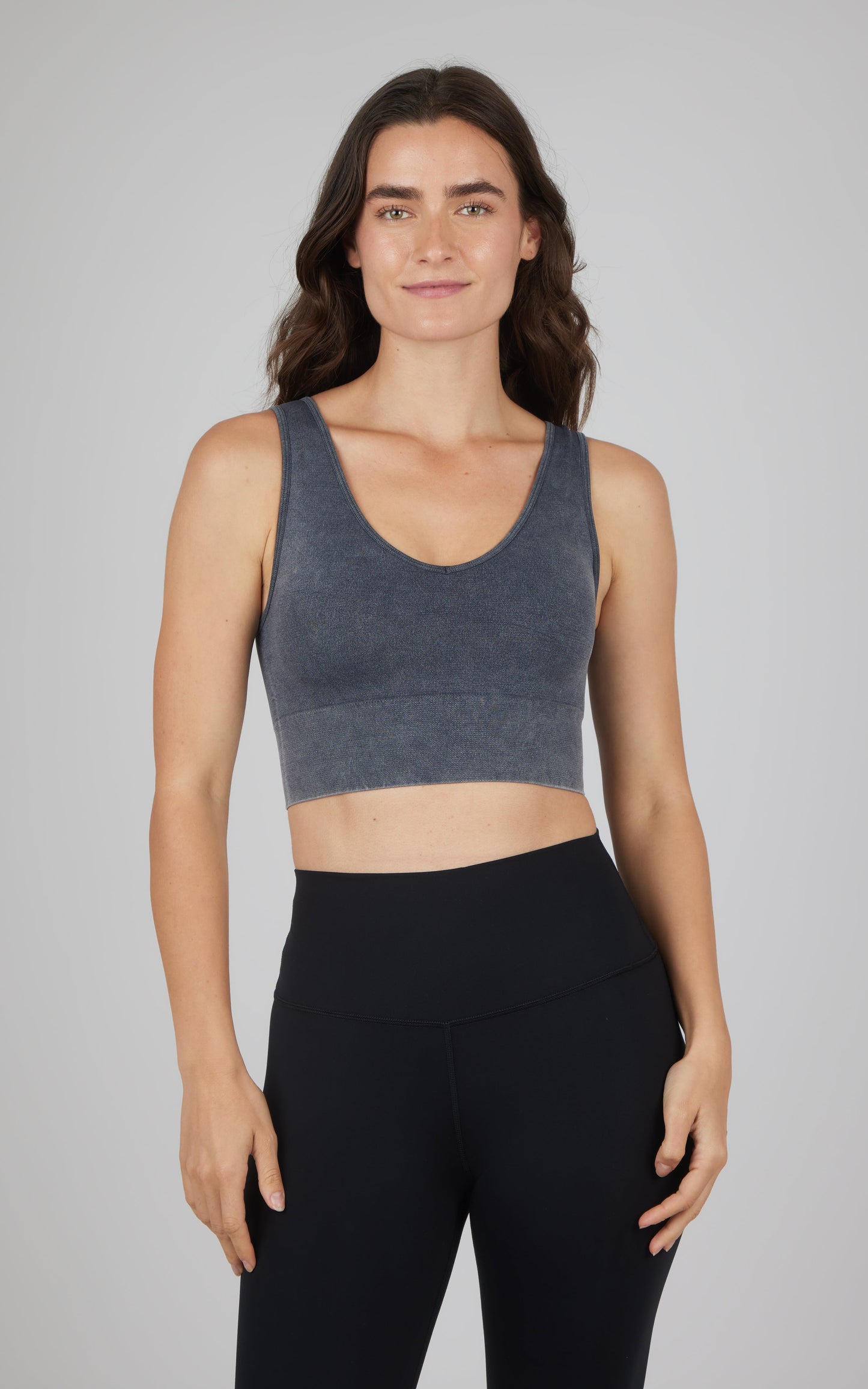 2 PK Stone Wash Bra Tank