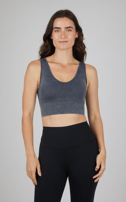 2 PK Stone Wash Bra Tank