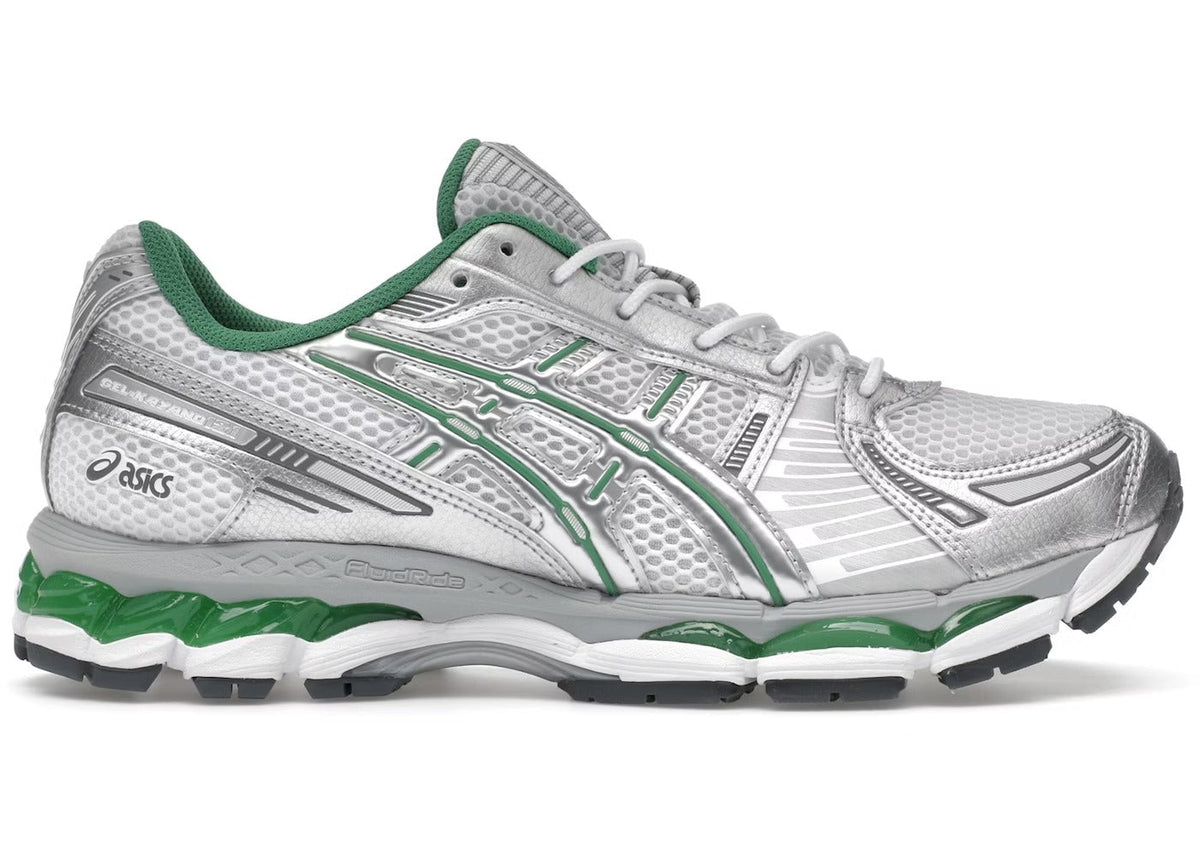 ASICS GEL-KAYANO 12.1 Men's Sneakers — Silver/Green Mesh Low-Top