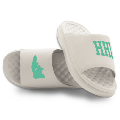 Hilton Head Island Outline Motive Slide Sandals