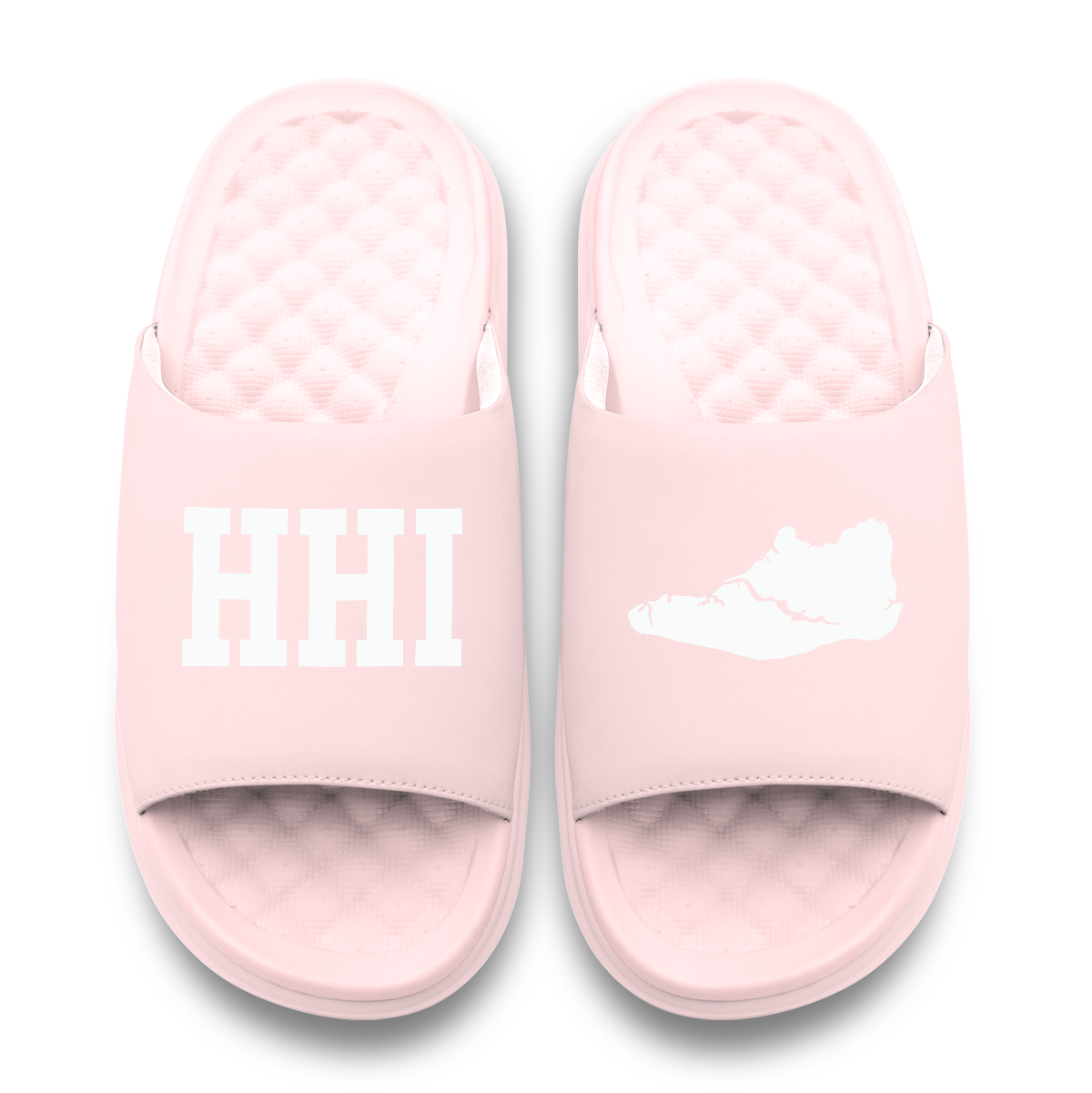 Hilton Head Island Outline Motive Slide Sandals