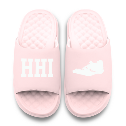 Hilton Head Island Outline Motive Slide Sandals