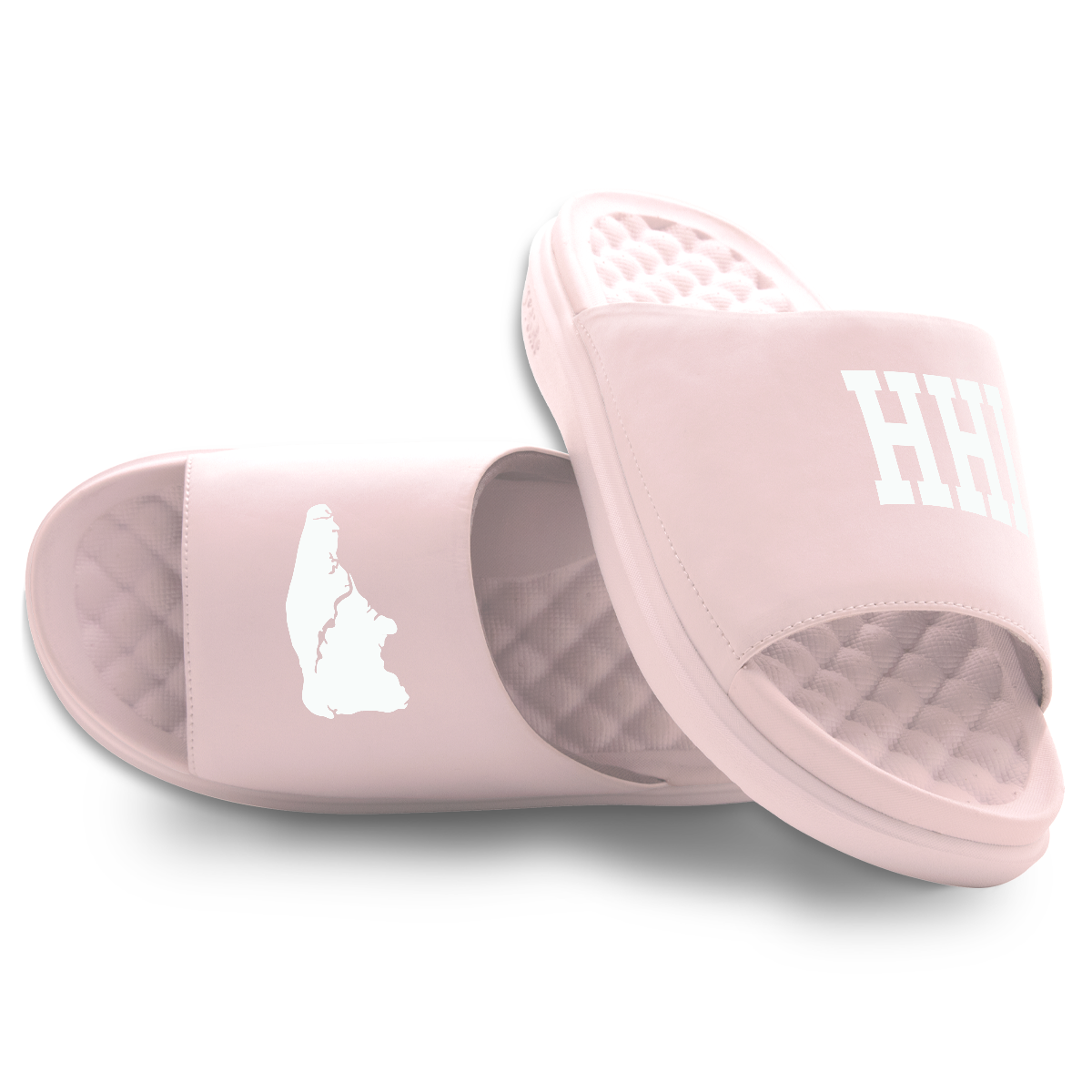 Hilton Head Island Outline Motive Slide Sandals