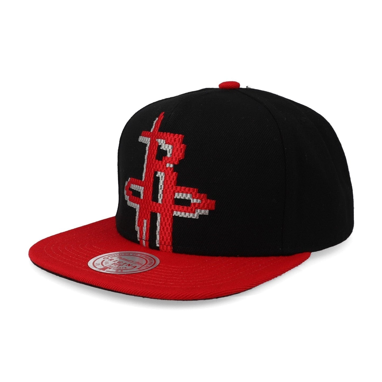 Men's Mitchell & Ness NBA 8 Bit Xl Snapback Rockets - Black