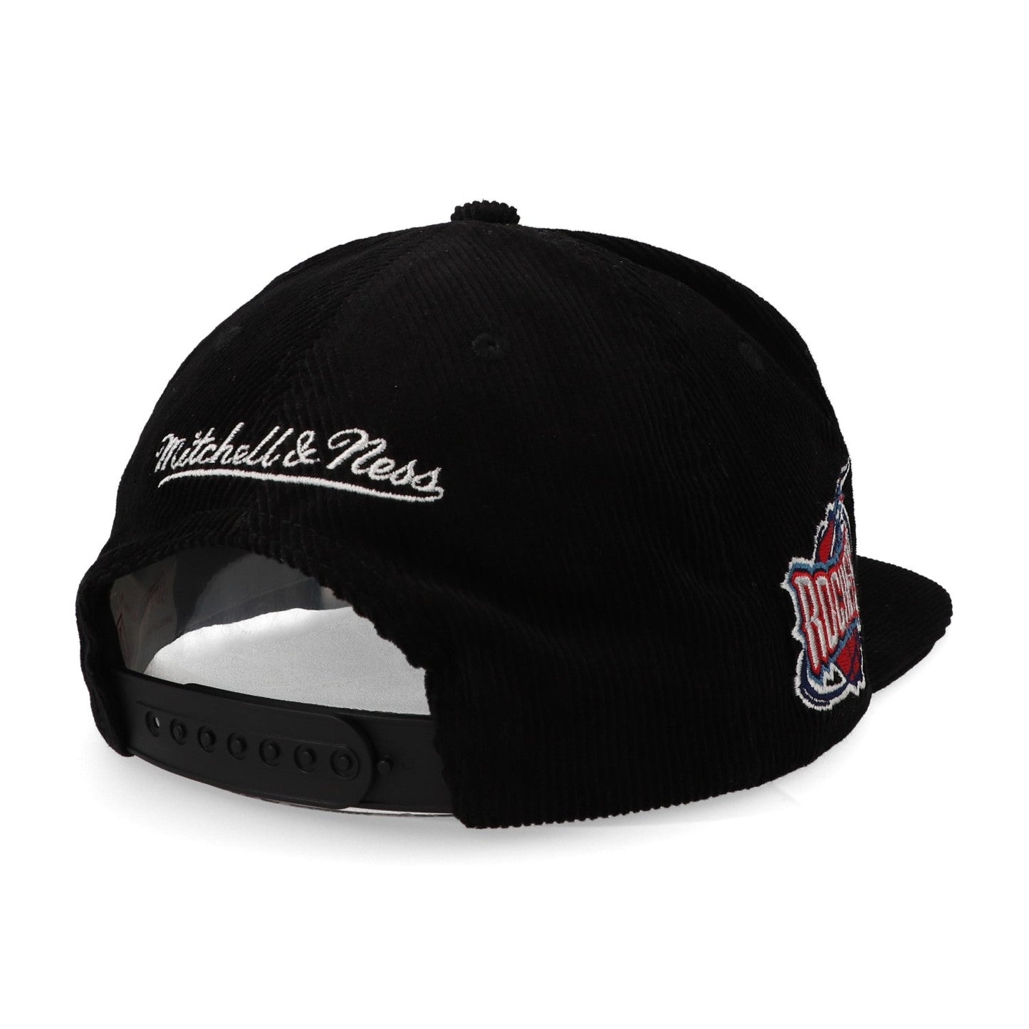 Men's Mitchell & Ness NBA Cord Script Snapback Hwc Rockets - Black