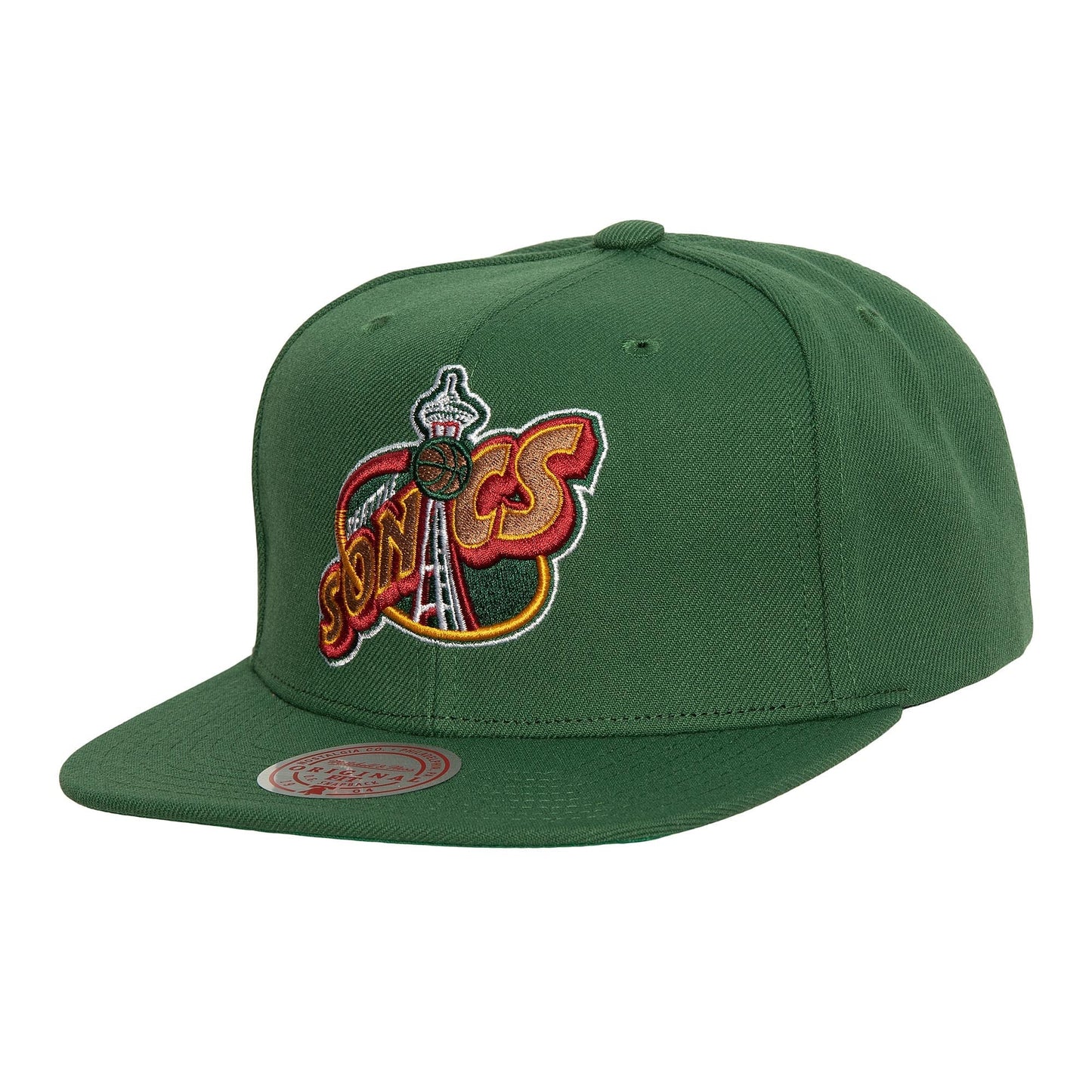 Men's Mitchell & Ness NBA Conference Patch Snapback Hwc Supersonics - Green
