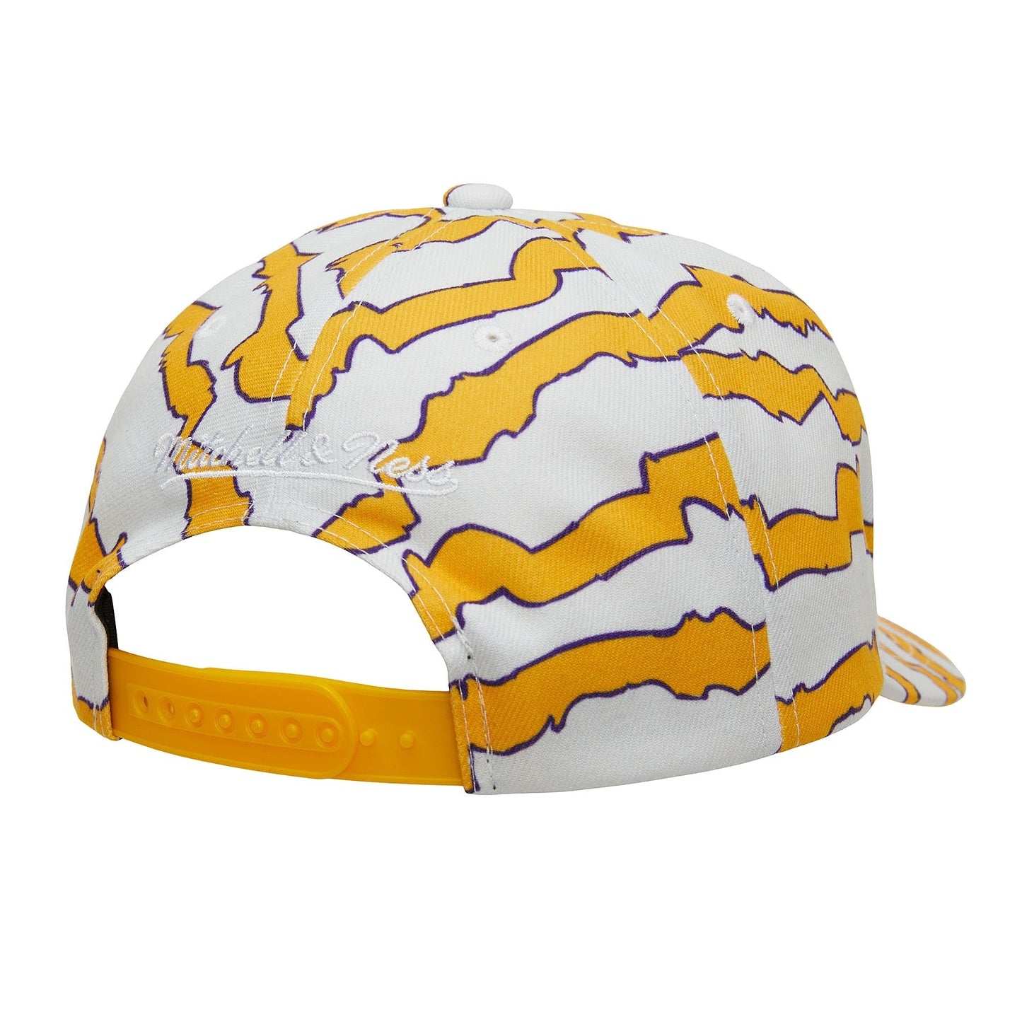 Men's Mitchell & Ness NBA Krookz Pro Snapback Lakers - White-Yellow